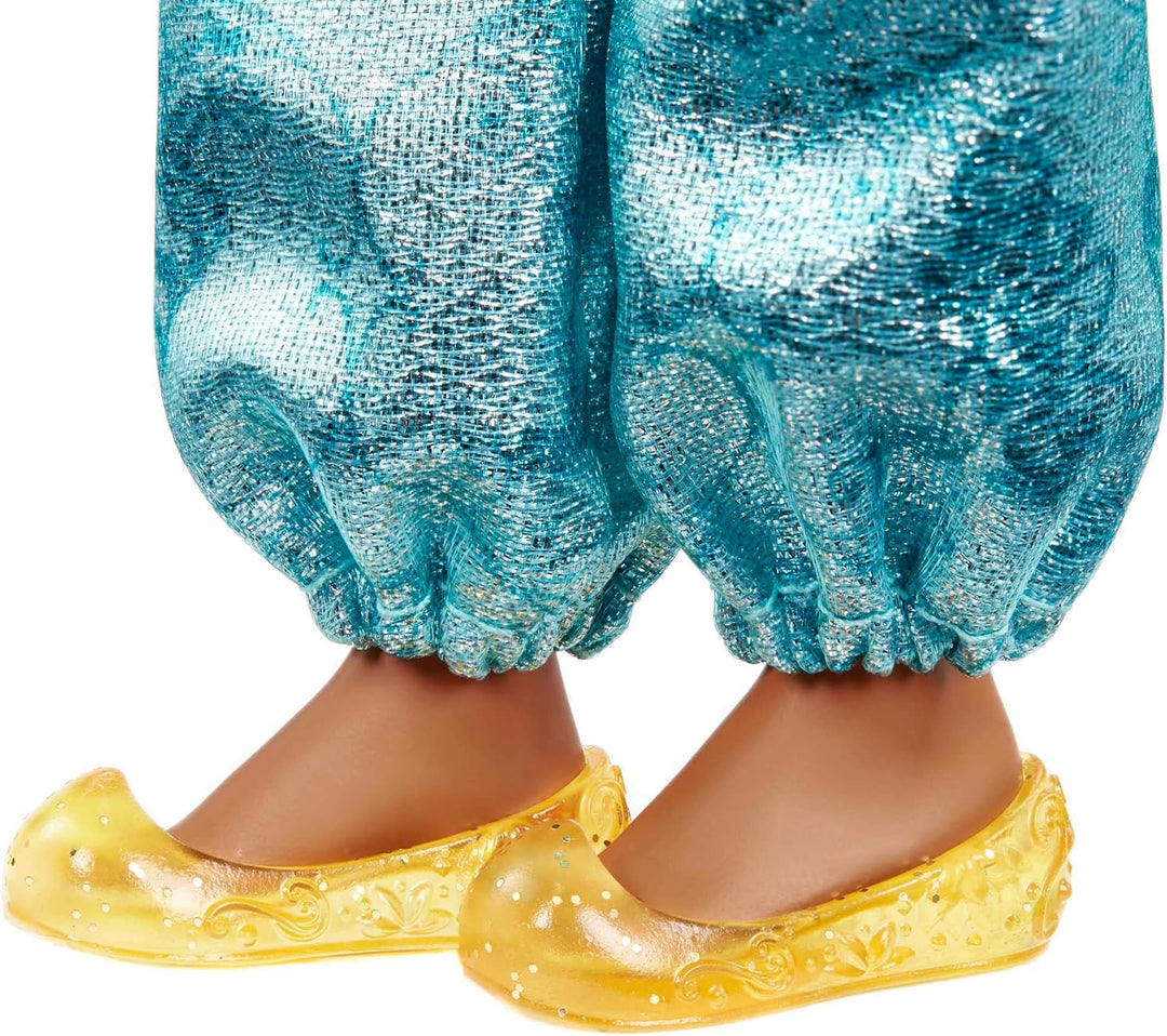 Disney Princess Toys, bewegliche Modepuppe Jasmine mit glitzernder Kleidung und A