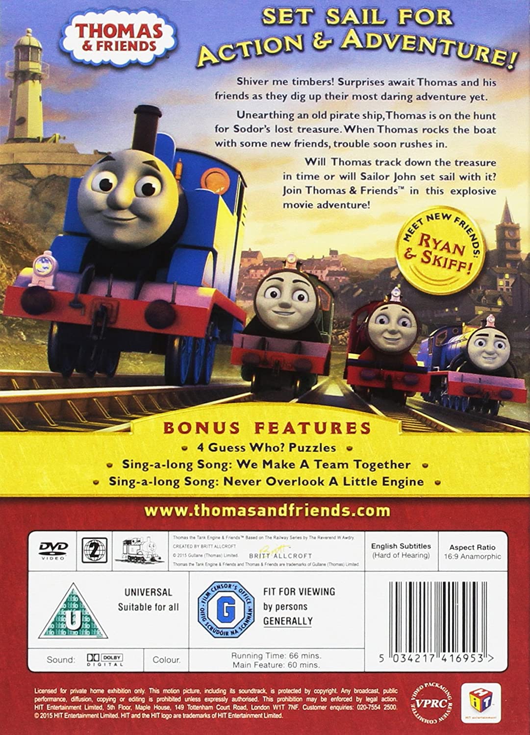 Thomas & Friends: Sodor's Legend of the Lost Treasure (2015) - DVD