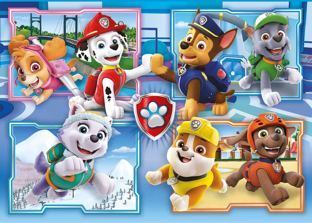 Clementoni 21617, Paw Patrol Puzzle für Kinder, 2 x 60 Teile, ab 5 Jahren