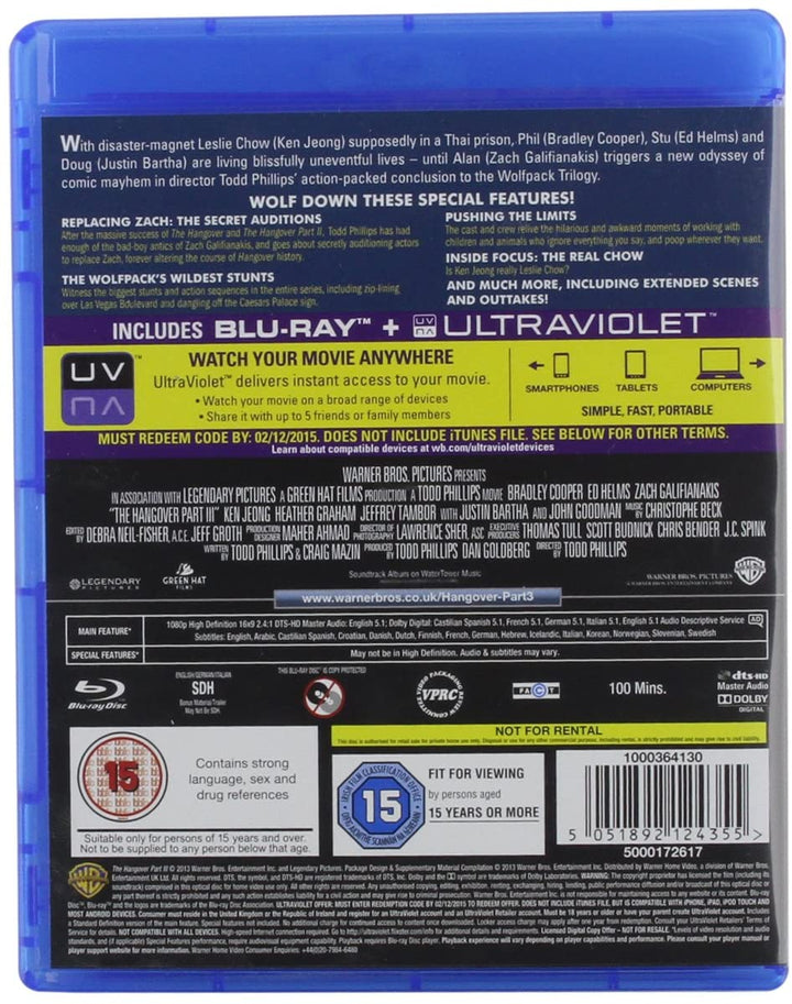 The Hangover: Part III [2013] [Region Free] – Komödie [Blu-ray]