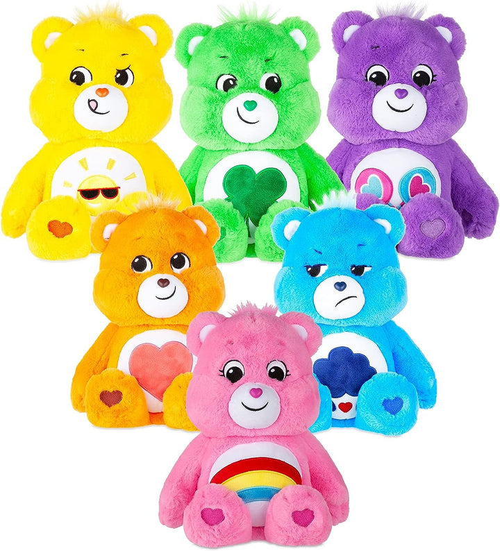 Care Bears 22064 14 Zoll mittelgroßer Plüsch-Glücksbär, süßes Plüschtier zum Sammeln, Kuscheltiere für Kinder, Stofftiere für Mädchen und Jungen, süße Teddys, geeignet für Mädchen und Jungen ab 4 Jahren