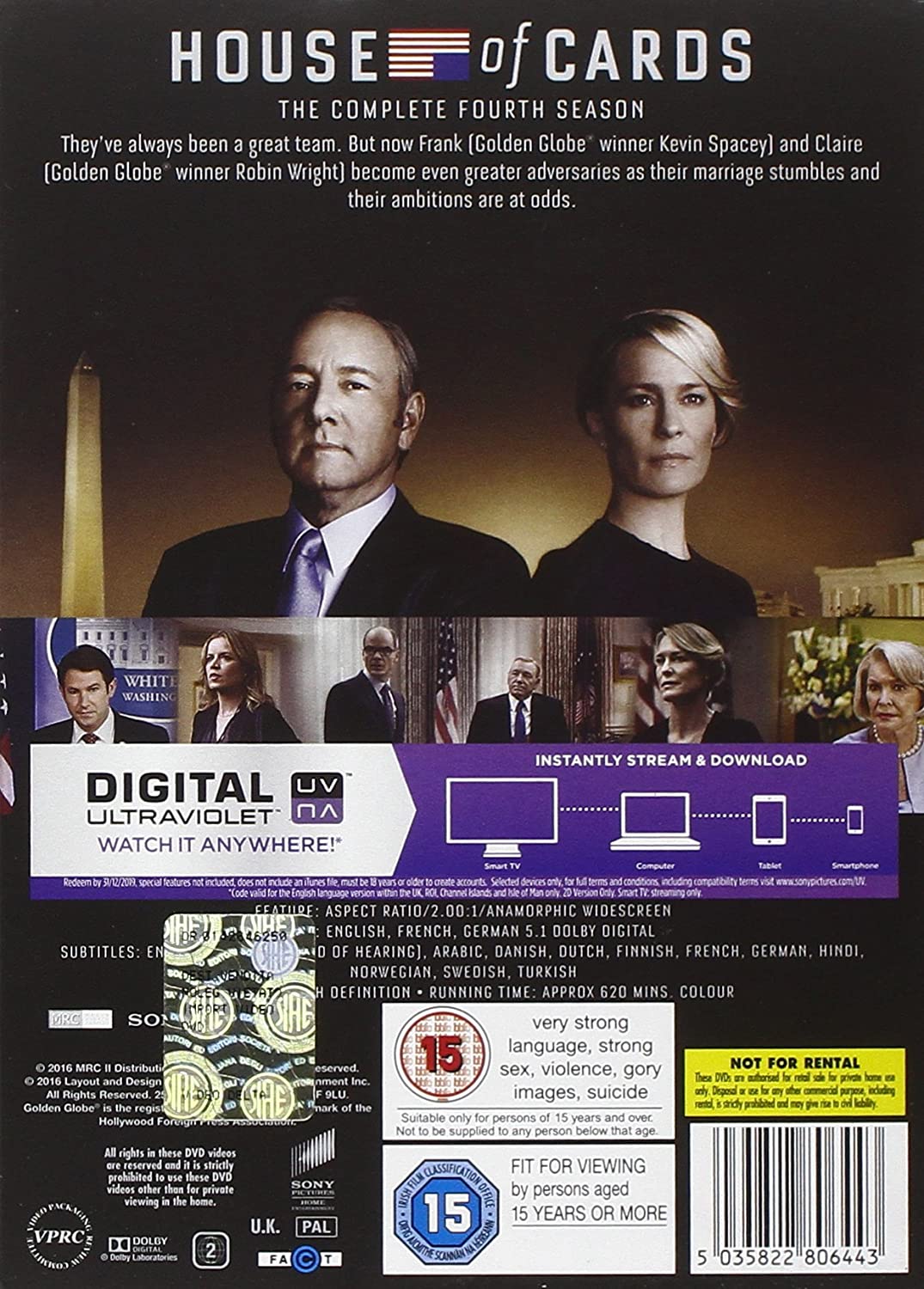 House Of Cards Staffel 4 – Drama [DVD]