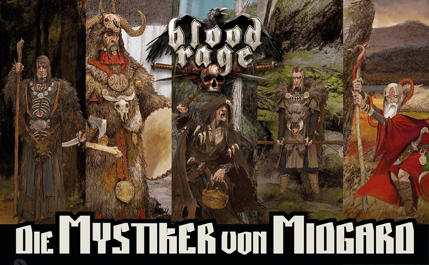 Asmodee Blood Rage - Mystics of Midgard Expansion