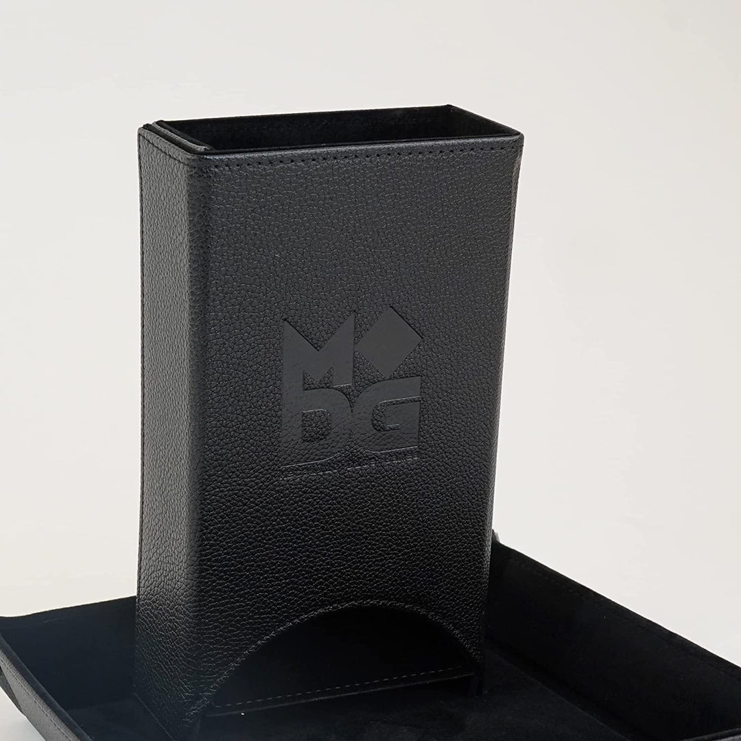 Metallic Dice Games Zusammenklappbarer Würfelturm: Schwarz, Rollenspiel-Würfelzubehör