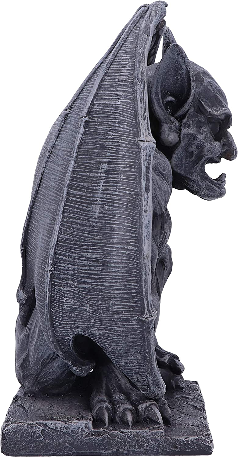 Nemesis Now Adalward dunkelschwarze groteske Gargoyle-Figur, 26 cm