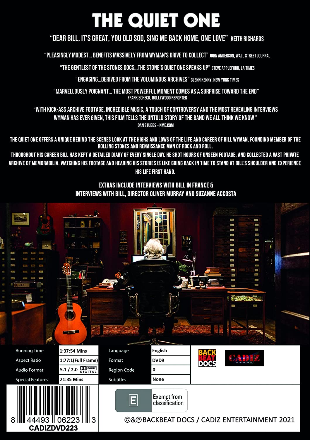 The Quiet One (2019) - Documentary [DVD]