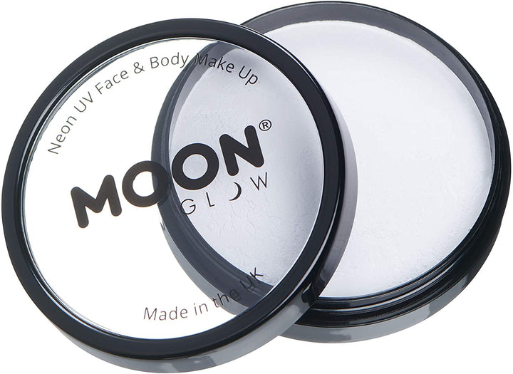 Pro Intense Neon UV Face &amp; Body Paint Cake Pots von Moon Glow – Weiß
