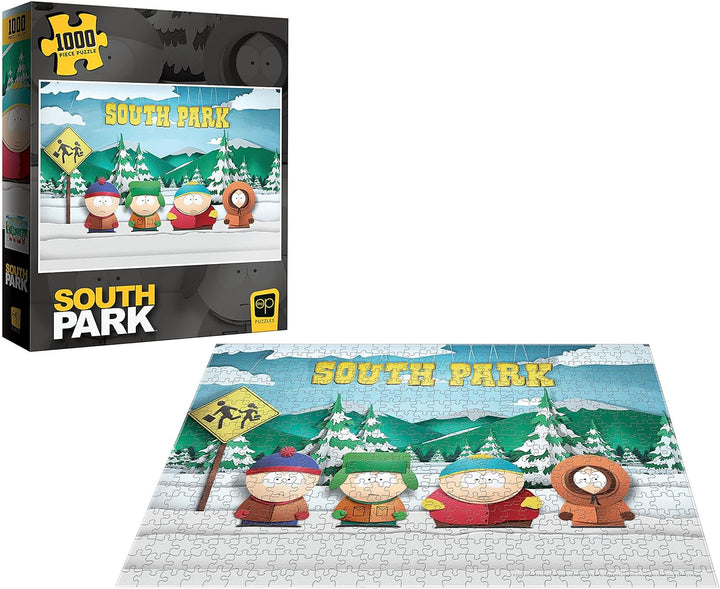 South Park Paper Bus Stop 1000 Piece Jigsaw Puzzle