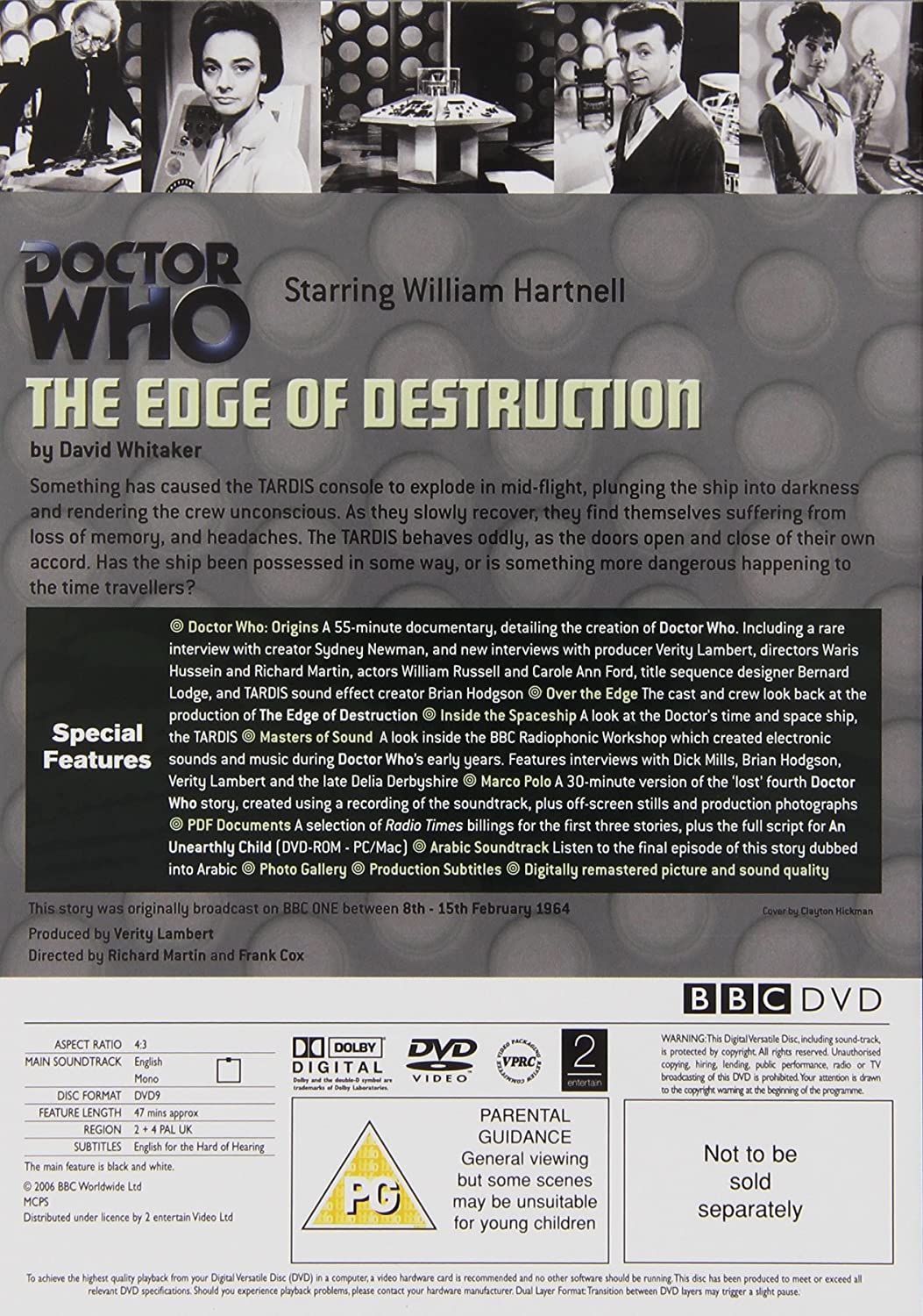 Doctor Who – The Beginning: An Unearthly Child / The Daleks / The Edge of Destruction – [DVD]
