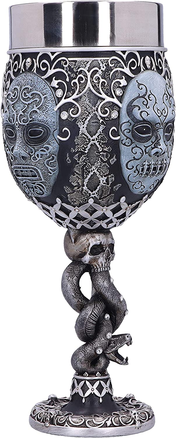 Nemesis Now Death Eater Mask Collectible Goblet - Resin, Hand-Painted 6