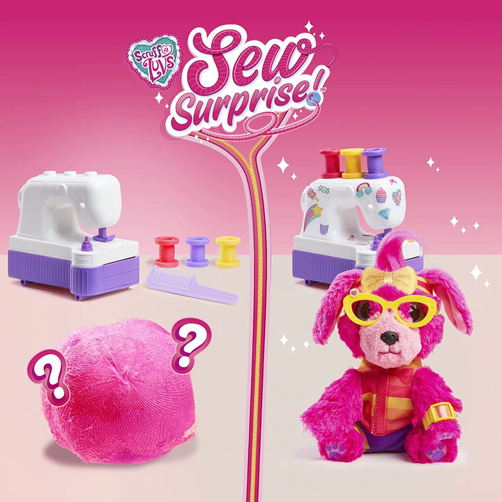 Little Live Scruff-A-Luvs Sew Surprise Fashion Plüsch-Rosa-Sortiment
