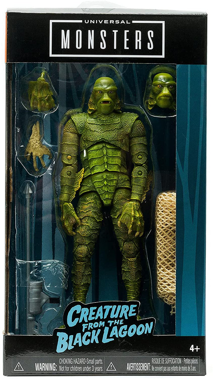 Jada 253251017 Universal Monsters Black Lagoon Creature 6 Zoll Deluxe Sammlerfigur, Grün