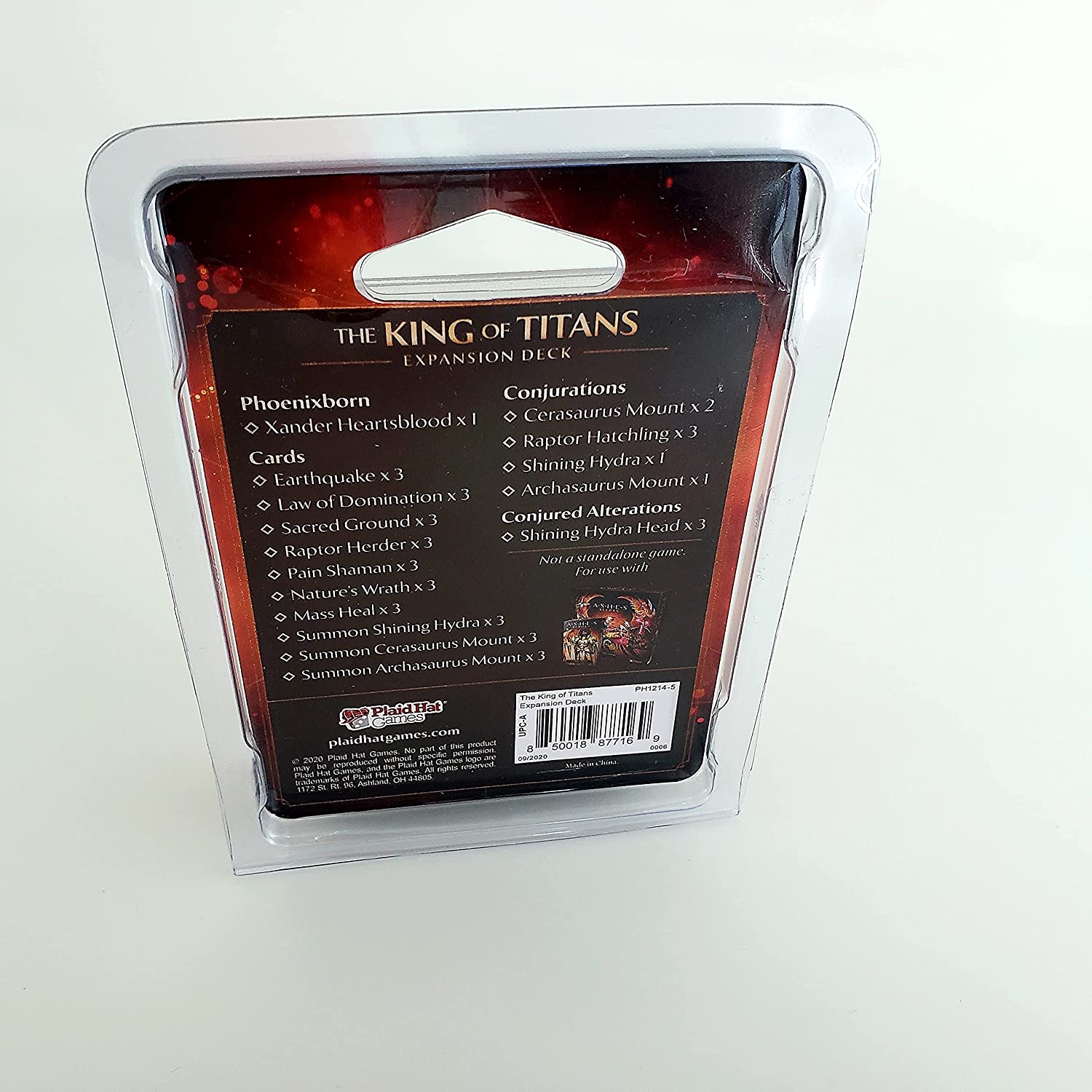 Plaid Hat Games Ashes Reborn: The King of Titans Orange Expansion 4