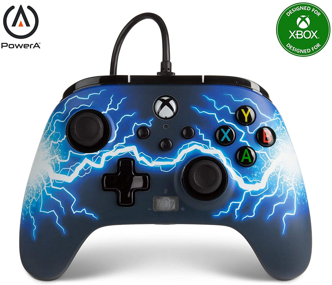 PowerA Enhanced Wired Controller für Xbox Series X|S – Arc Lightning, Gamepad, W