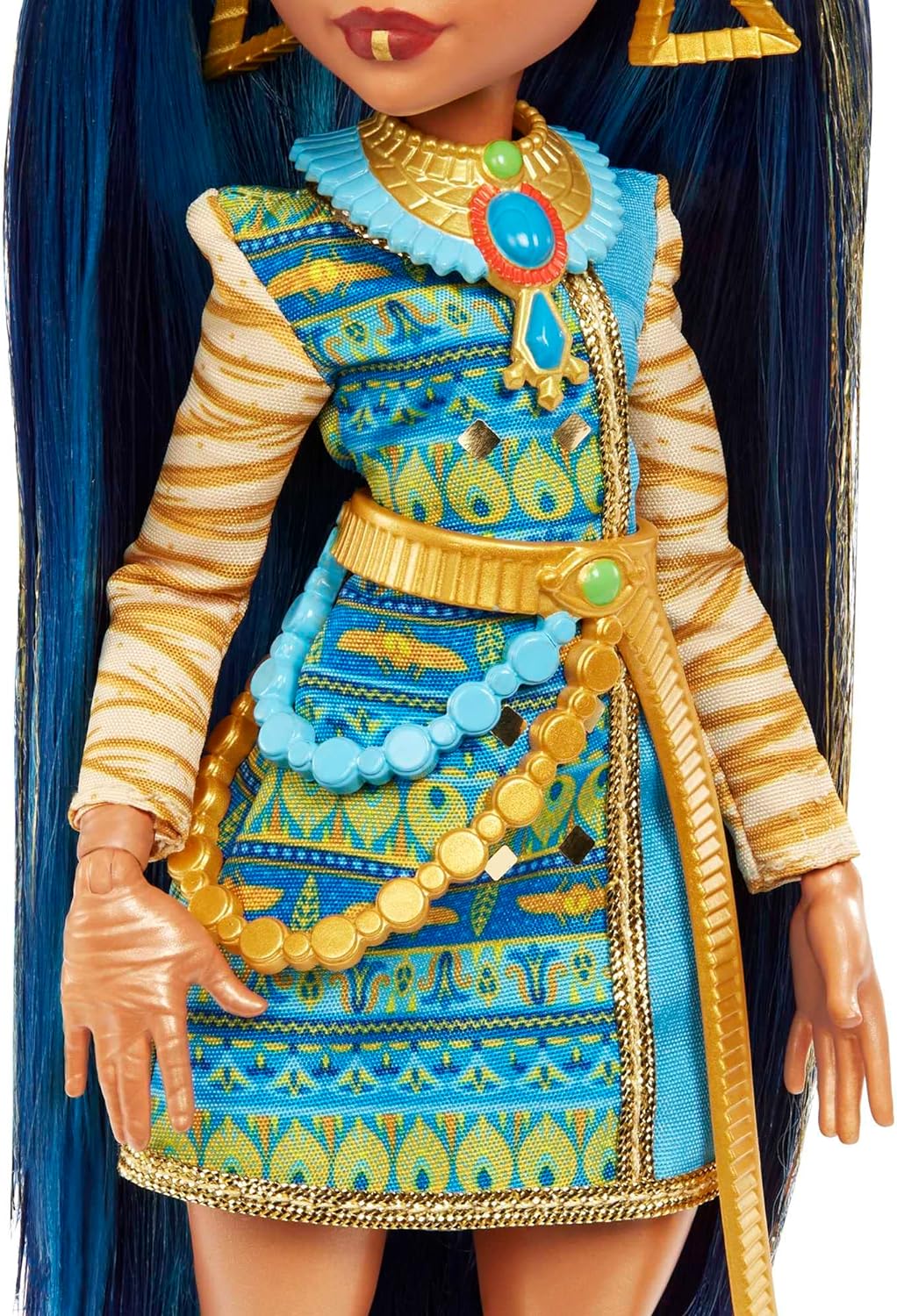 Monster High Puppe, Cleo De Nile mit Zubehör und Hund, bewegliche Modepuppe
