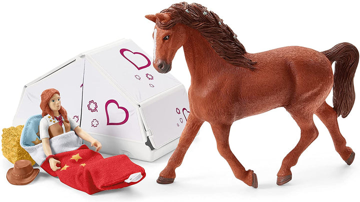 SCHLEICH 42535 Horse Club – Auto- und Pferdeanhänger – Spielfiguren