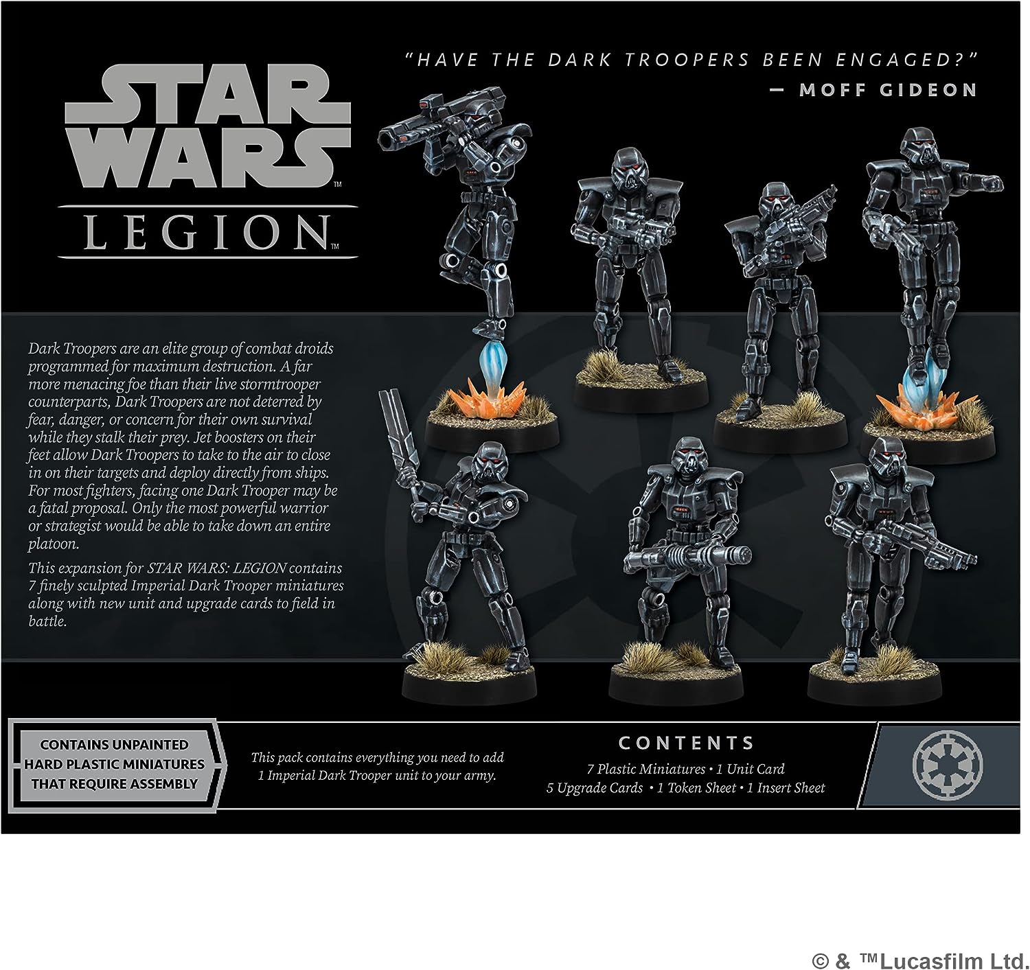 Atomic Mass Games Star Wars Legion Dark Troopers Expansion
