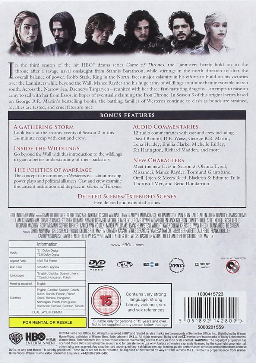 Game of Thrones - Staffel 3 [DVD] [2017] [2014]