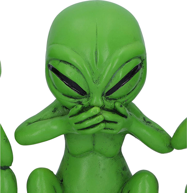 Nemesis Now: Drei weise Marsmenschen, 16 cm, See No Hear No Speak No Evil Alien-Figur