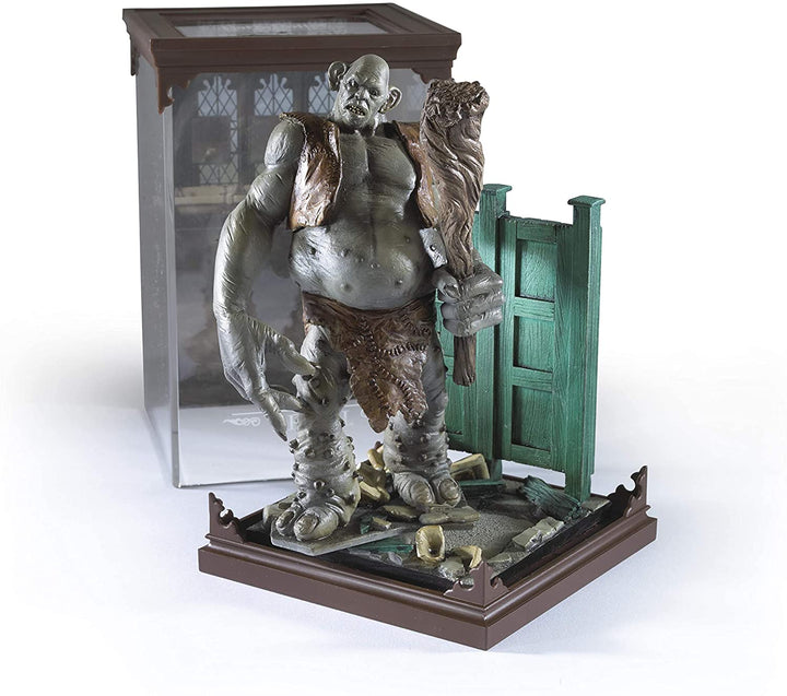 The Noble Collection – Magische Kreaturen Troll – handbemalte magische Kreatur Nr. 12 – offiziell lizenzierte 7 Zoll (18,5 cm) Harry Potter Toys Sammelfiguren – für Kinder und Erwachsene