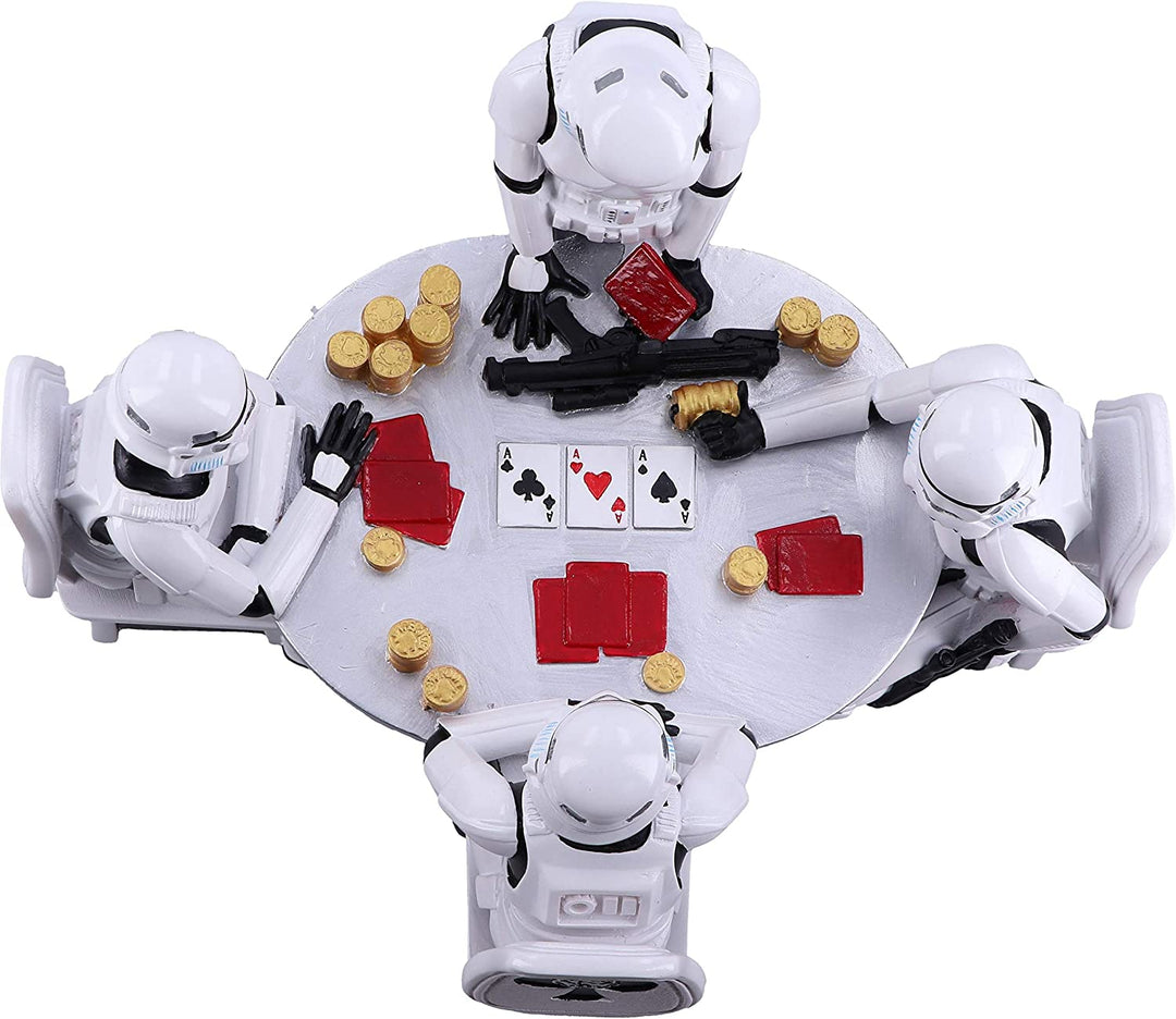 Nemesis Now The Original Stormtrooper Pokerface Glücksspielfigur, Kunstharz, Weiß