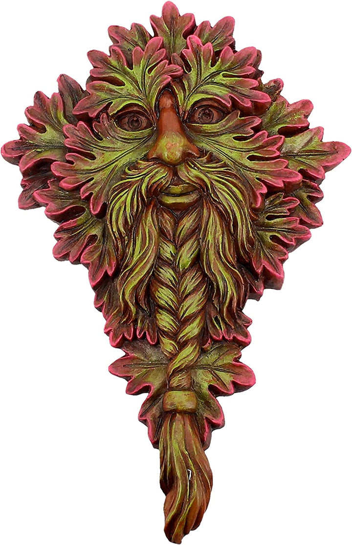 Nemesis Now Mabon Wisdom Wandschild, 21,5 cm, Kunstharz, Rot