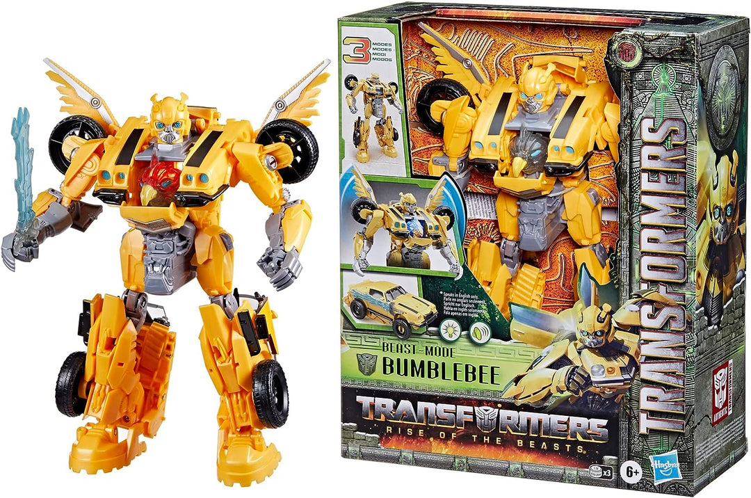 Transformers: Rise of the Beasts Beast-Mode 25,4 cm große Bumblebee-Actionfigur
