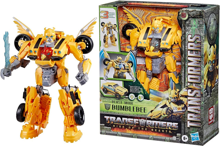 Transformers: Rise of the Beasts Beast-Mode 25,4 cm große Bumblebee-Actionfigur