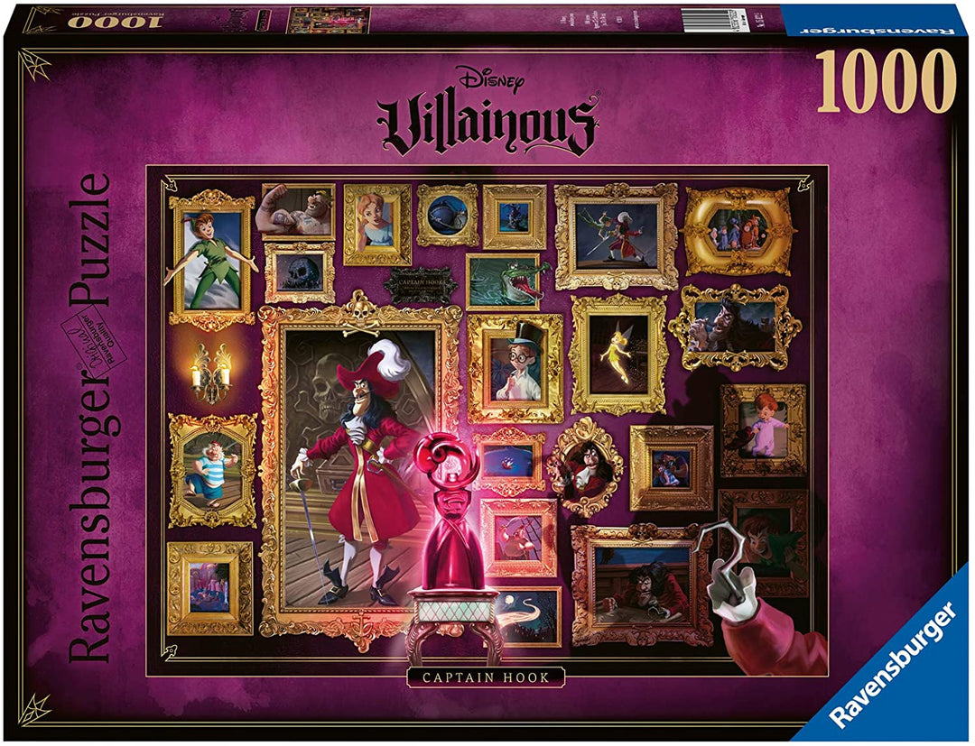 Ravensburger 15022 Capitan Uncino Disney Villainous Captain Hook, 1000-teiliges Puzzle, mehrfarbig