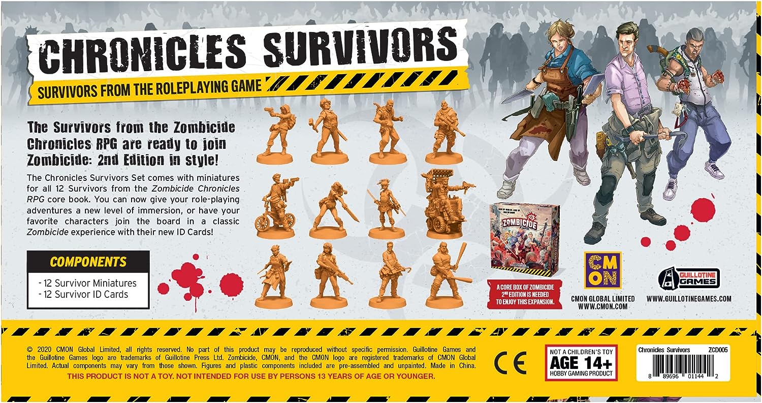 CMON Zombicide 2nd Edition Chronicles Survivor Set