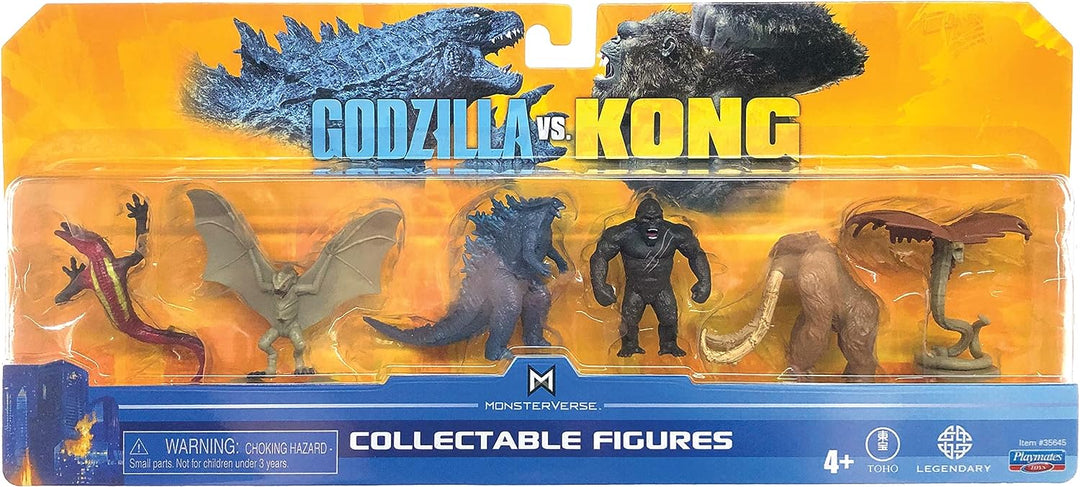 MonsterVerse MNG09000 Godzilla vs Kong 2" Mini Monster 6er Pack, mehrfarbig