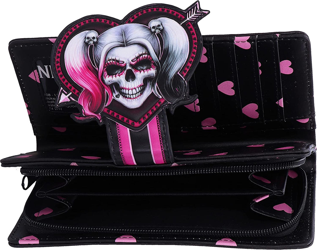 Nemesis Now Little Monster geprägte Geldbörse 18,5 cm, Polyurethan, Pink