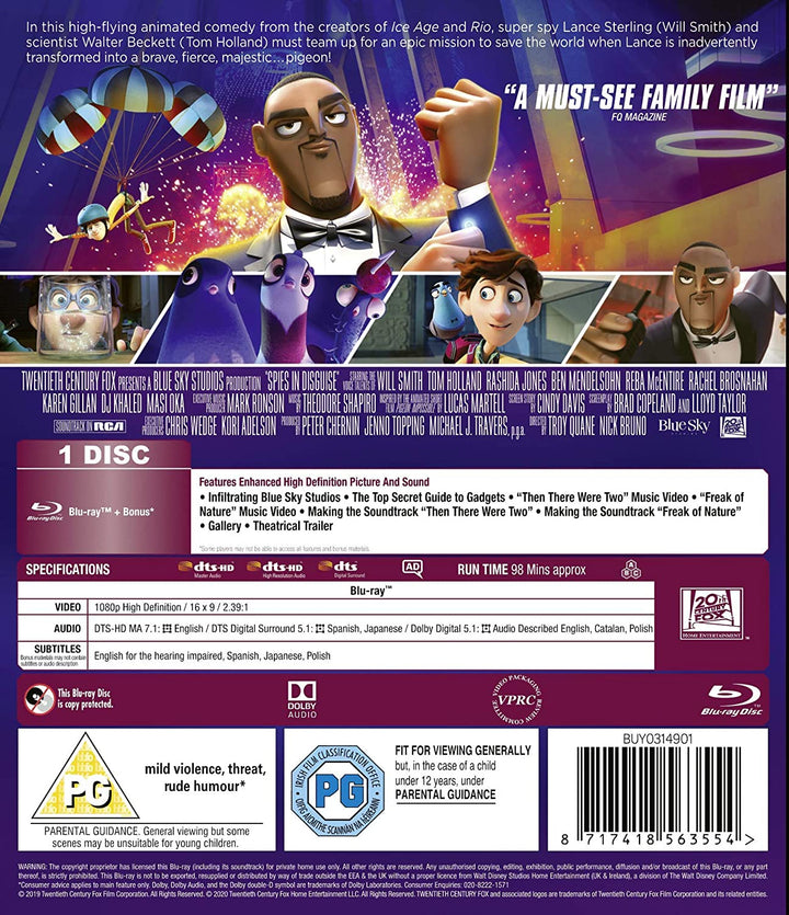 Spies in Disguise – Familie/Komödie [Blu-ray]