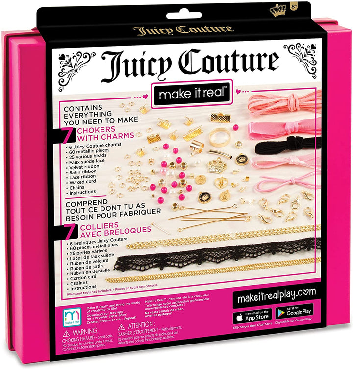 Make It Real - Juicy Couture Choker &amp; Anhänger. DIY Choker Schmuck Making Kit für Mädchen.