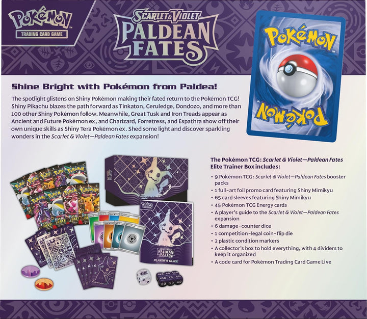 Pokemon TCG: Scarlet & Violet 4.5 Paldean Fates Elite Trainer Box