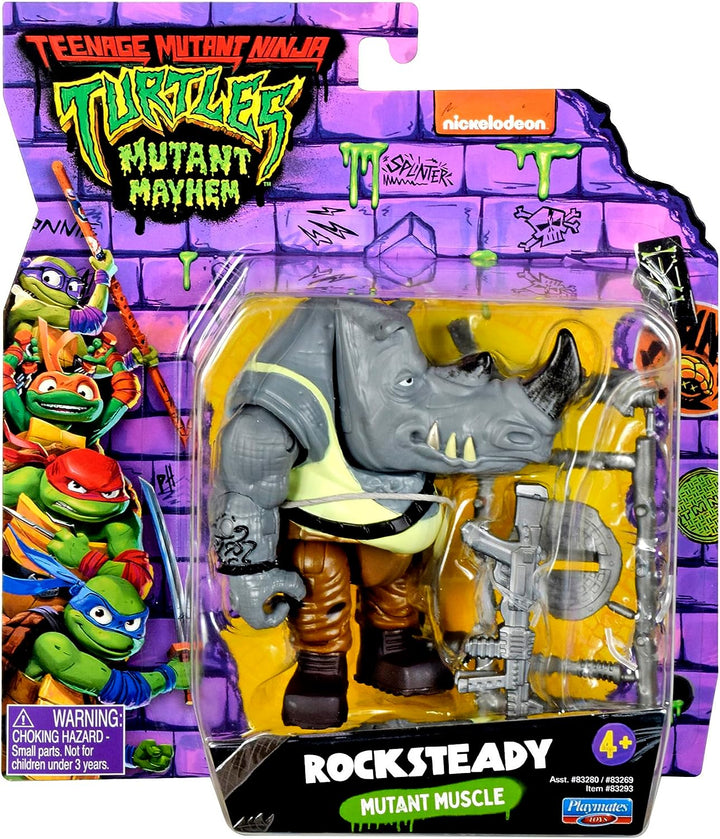 Teenage Mutant Ninja Turtles: Mutant Mayhem 4-Zoll Rocksteady Basic Actionfigur