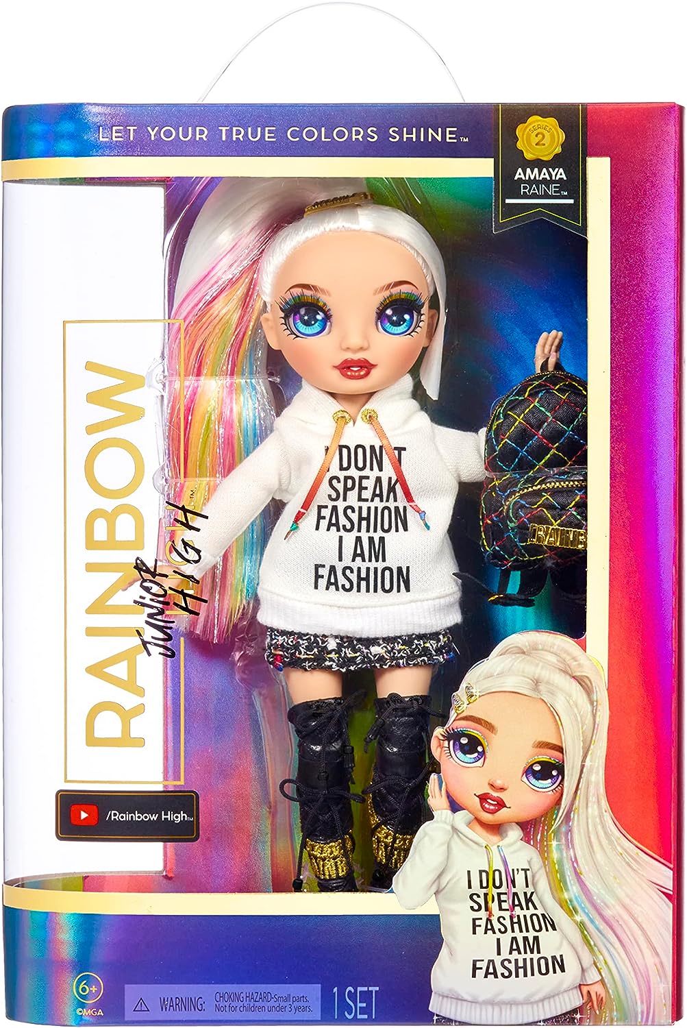 Rainbow High Junior High - Amaya Raine Fashion Doll with Outfit & Accessories - 9" (23cm) 3