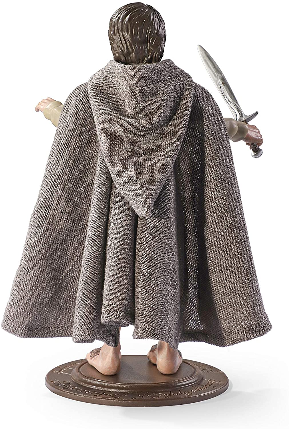 The Noble Collection LoTR Bendyfigs Frodo Beutlin – Offiziell lizenzierte, 19 cm (7,5 Zoll) große, biegsame, bewegliche Puppenfiguren zum Sammeln mit Ständer