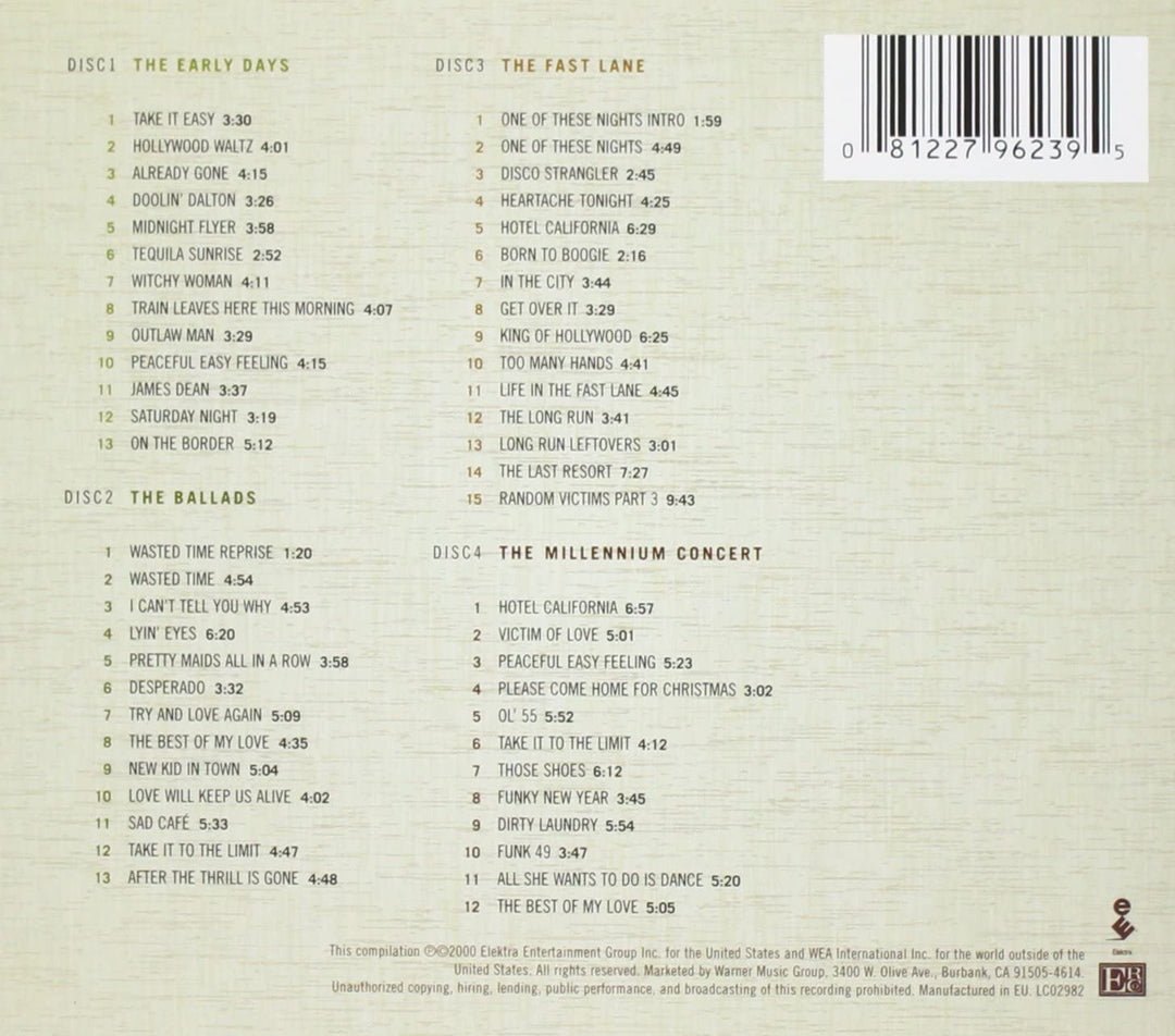 Ausgewählte Werke der Eagles (1972–1999) – Eagles [Audio-CD]