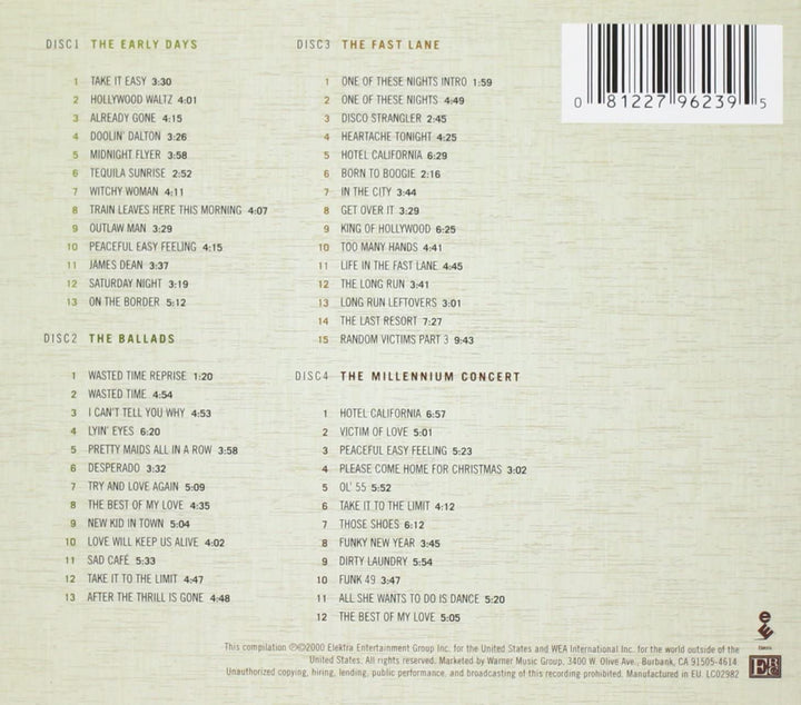Ausgewählte Werke der Eagles (1972–1999) – Eagles [Audio-CD]