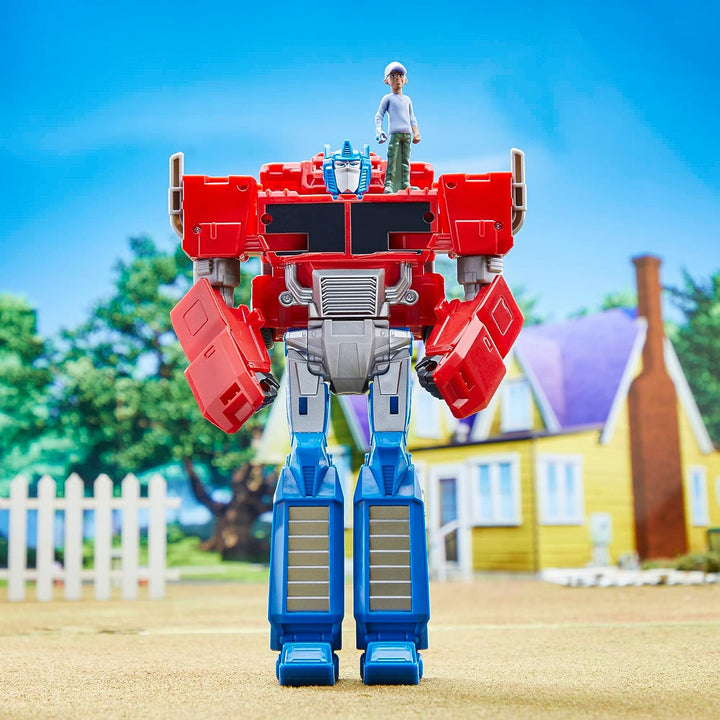 TRANSFORMERS Toys EarthSpark Spin Changer Optimus Prime 20-cm-Actionfigur mit
