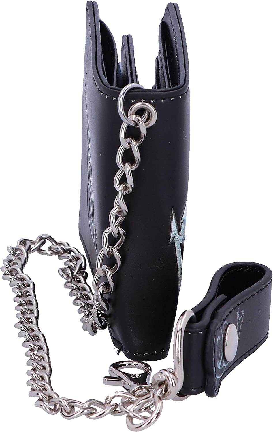 Nemesis Now Offiziell lizenzierte Metallica Black Album-Geldbörse mit Kette, Kunstleder, 11 cm