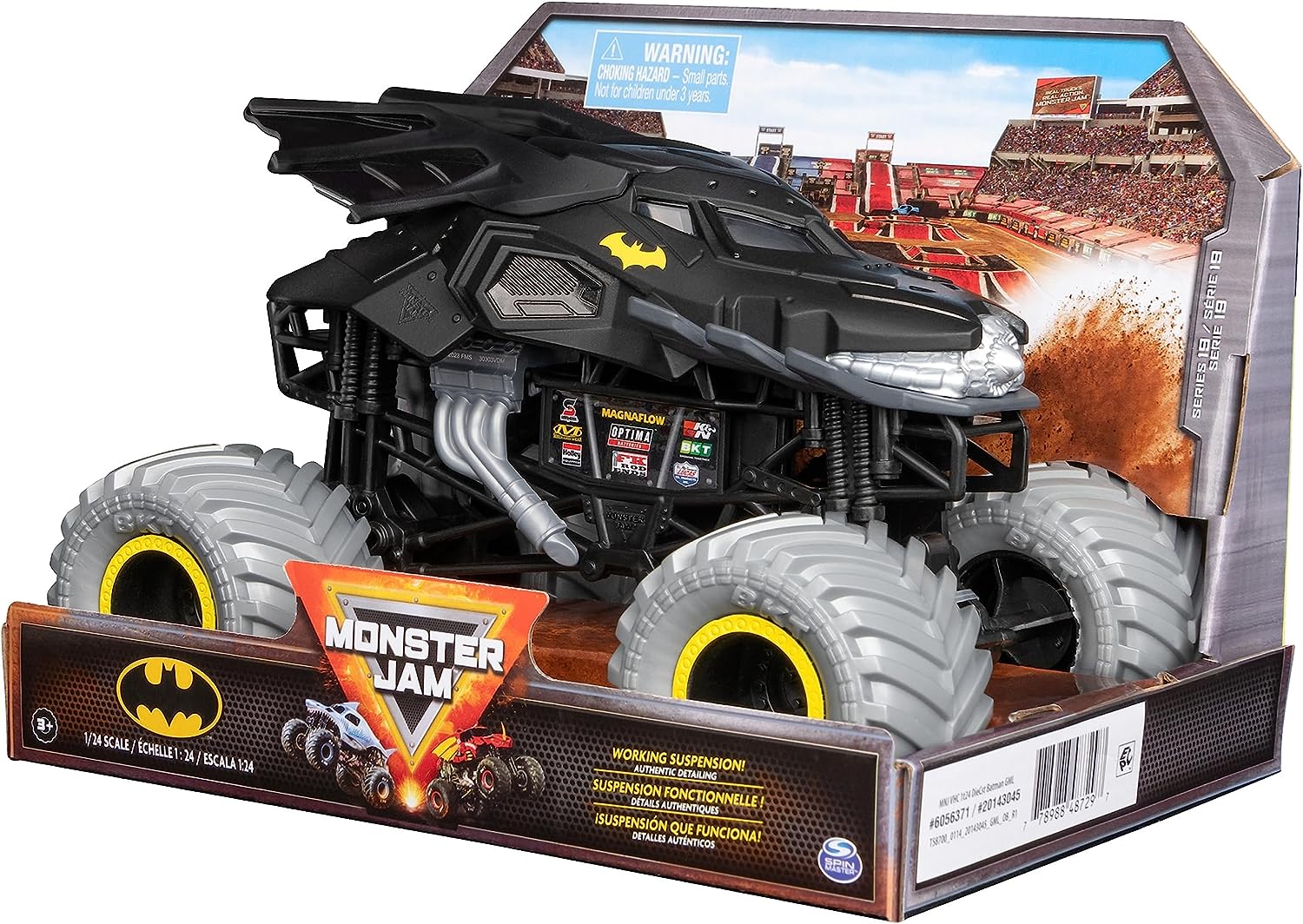 Batman Monster Jam Monster Truck - 1:24 Scale Die-Cast Vehicle for Kids 4