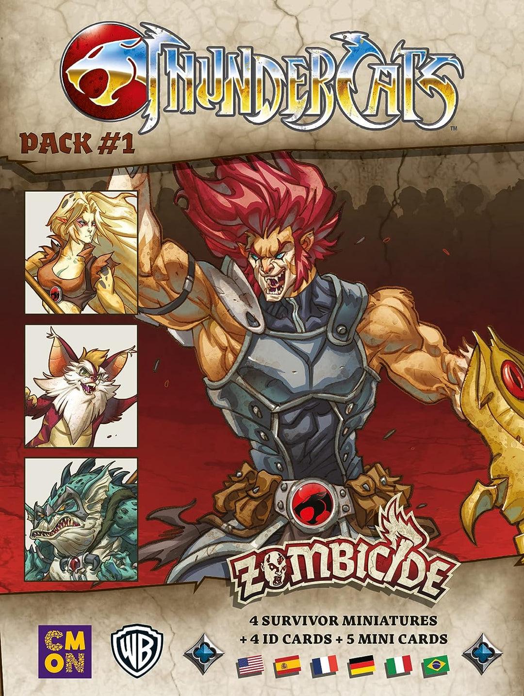 CMON Zombicide - Thundercats Pack 1 | Hero Expansion | Connoisseur Game | Dungeon Crawler | 1-6 Players