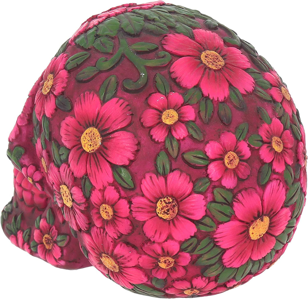 Nemesis Now Zuckerblütenschädel 14,5 cm, Fuchsia