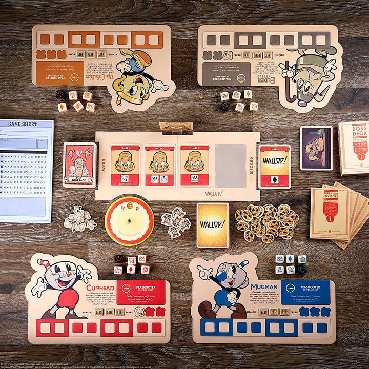 USA-OPOLY | Cuphead Roll and Run | Würfelspiel | Ab 8 Jahren | 1-4 Spieler | 20+ Minuten
