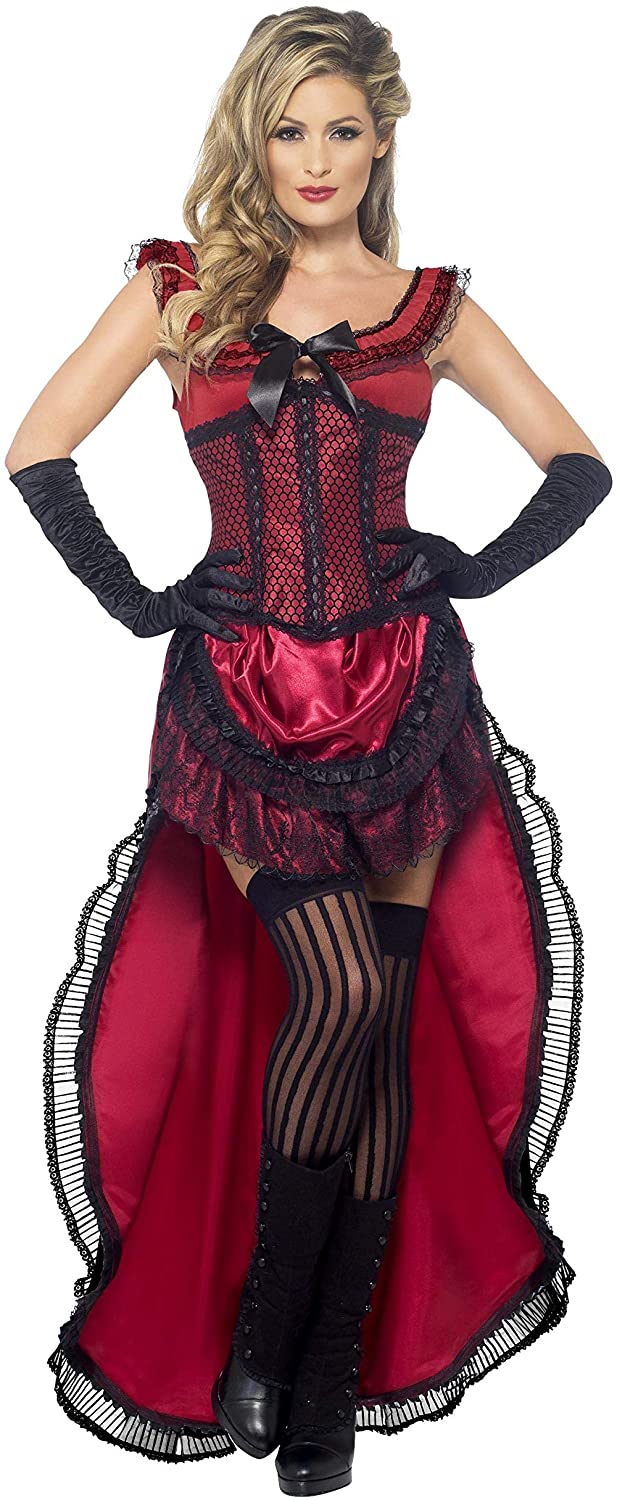 Smiffys Deluxe Western Authentisches Bordell Babe Kostüm S – UK-Größe 08–10