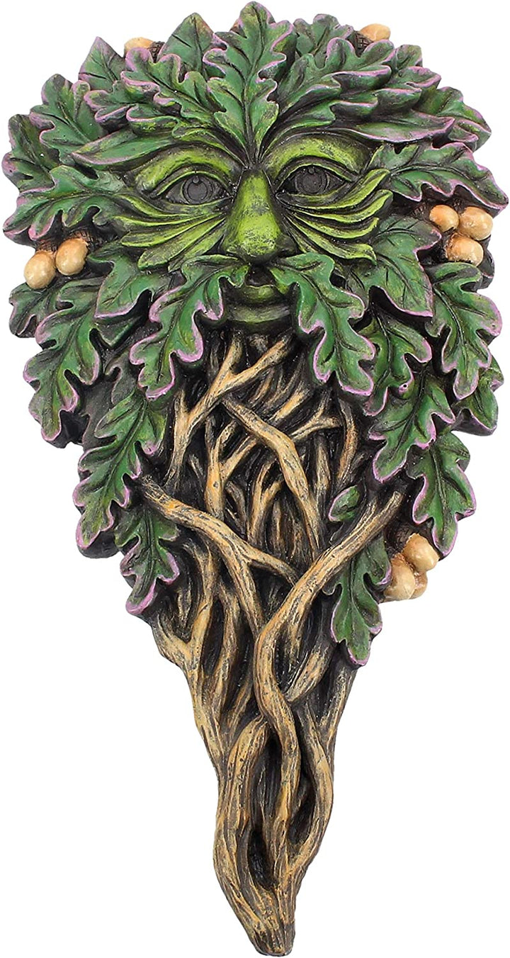 Nemesis Now All Seeing Wandschild aus Eiche, 18 cm, Grün