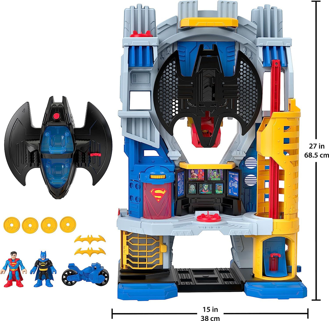 Imaginext DC Super Friends Ultimatives Hauptquartier-Spielset mit Batman-Figur