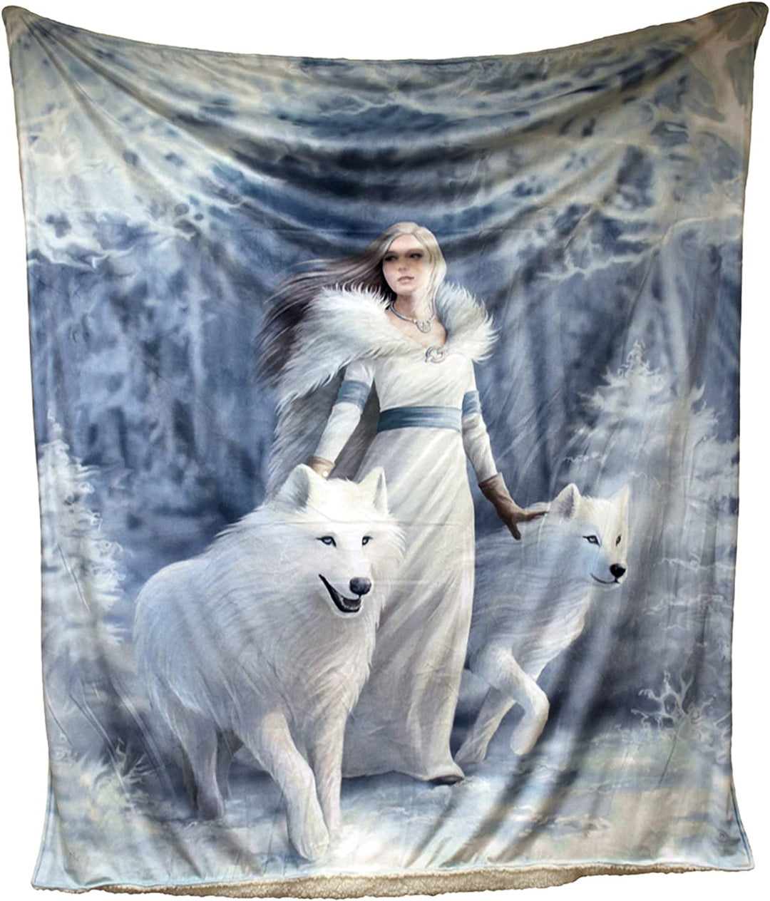 Nemesis Now Winter Guardians Anne Stokes Überwurf, 38 cm, Polyester, Grau, Einheitsgröße